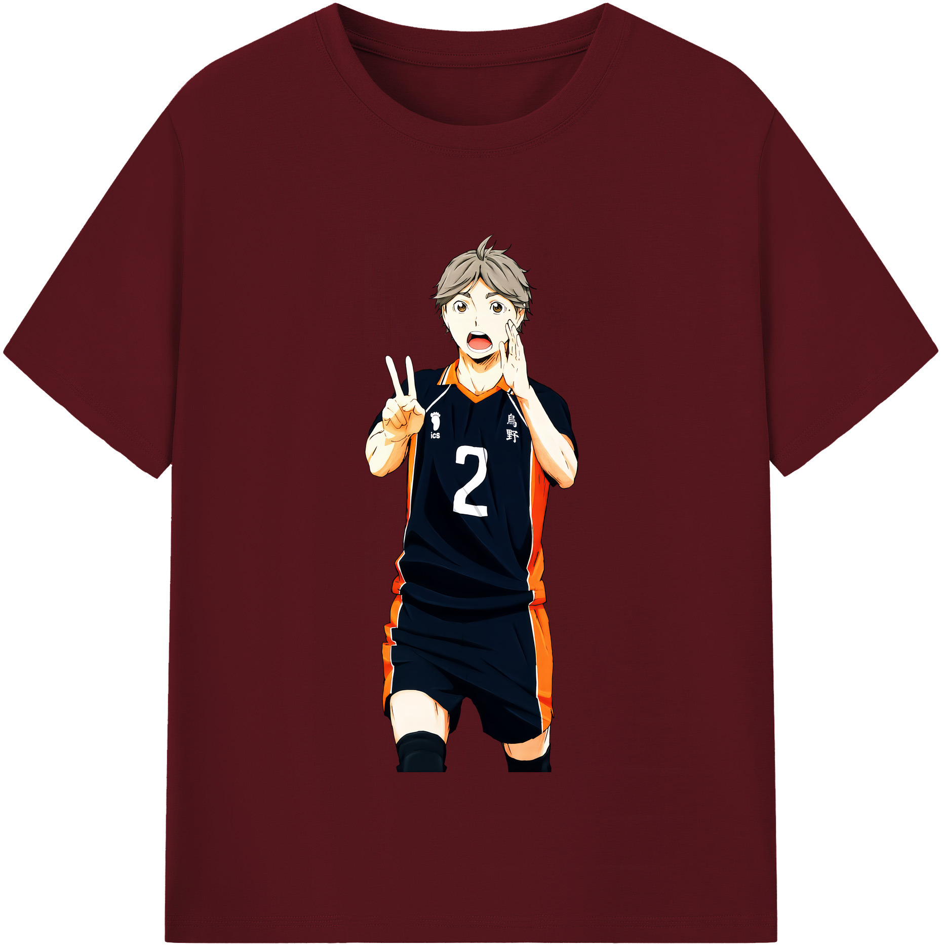 （画像用） ハイキュー!! Haikyu!! 綿100％半袖Tシャツ（フロントプリント）